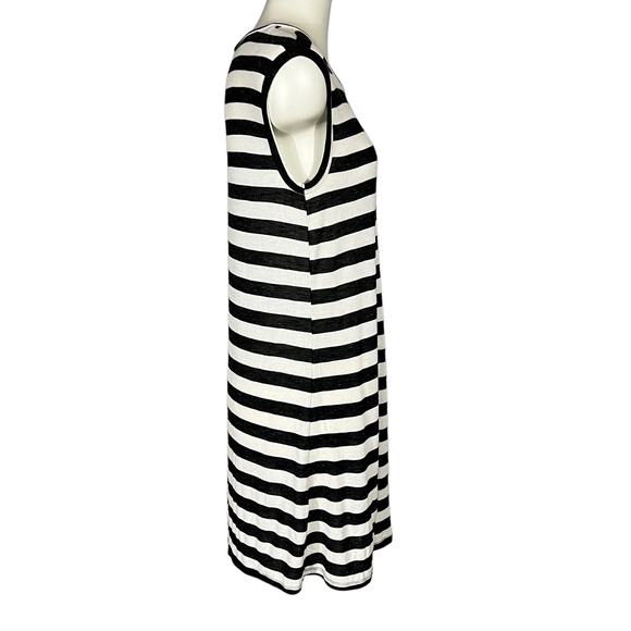 Volcom (M) Lived In Rib Mini Dress Stripe CoverUp Muscle Sleeveless - Picture 4 of 9